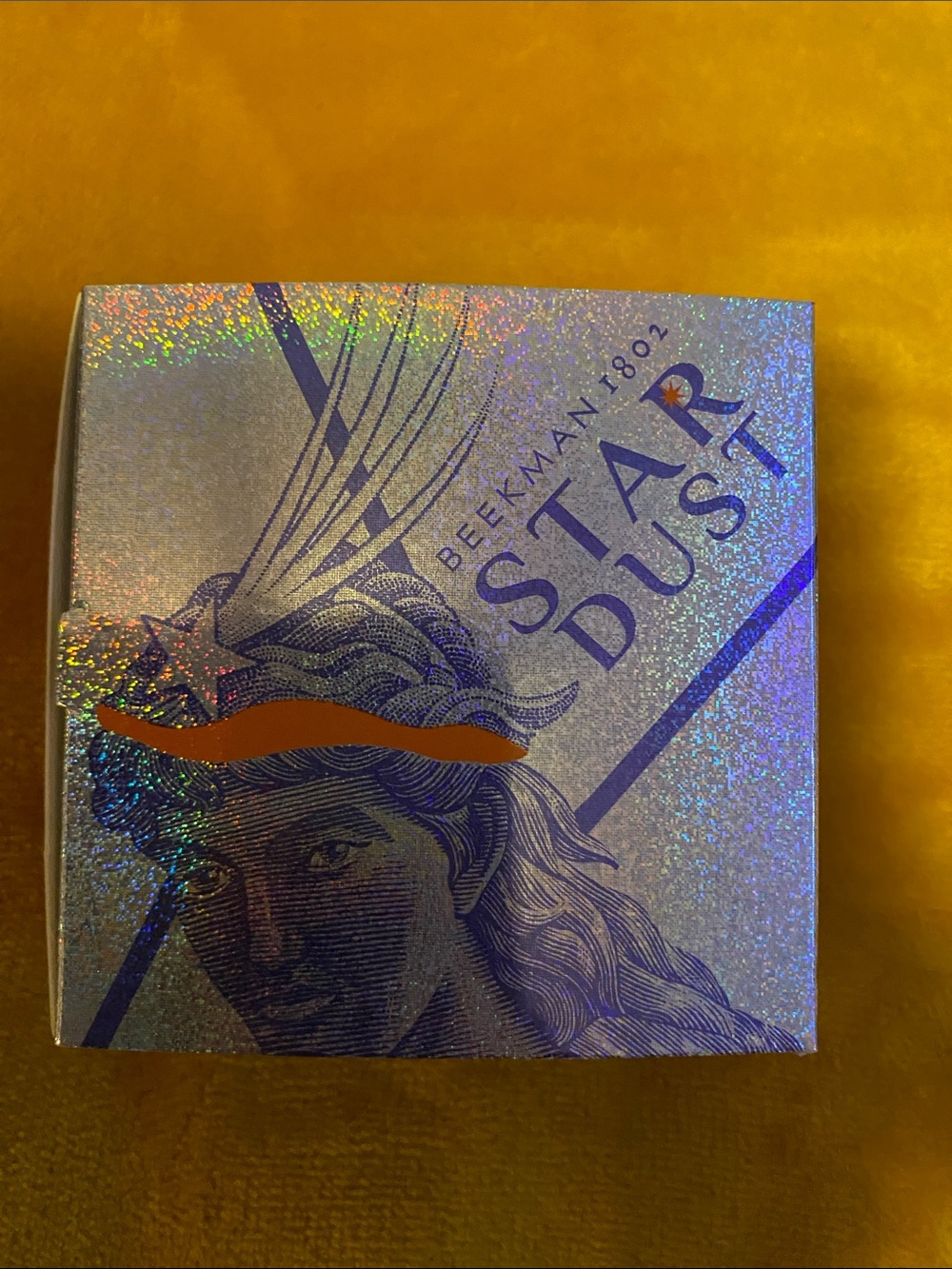 Beekman 1802 Stardust Gemstone Bar Soap — Orange with Silver Accents